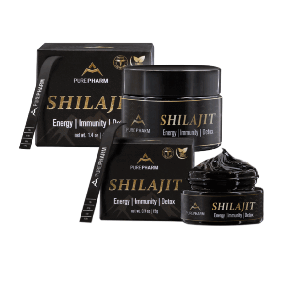 PurePharm Himalayan Shilajit Resin – 40g (100-Day Supply) + 15g (37-Day Supply) Combo